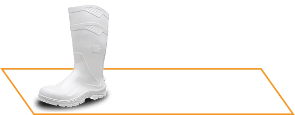 Bota de PVC branca